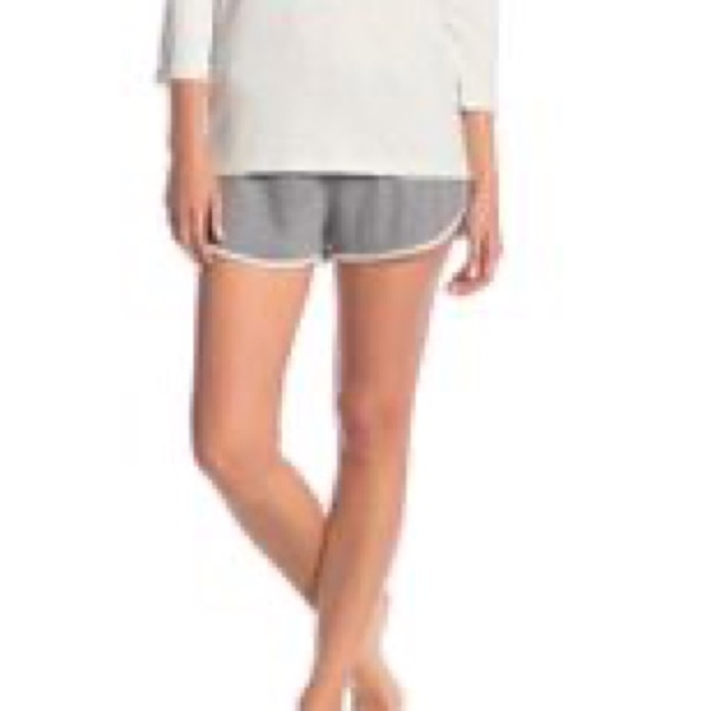 MUNKI MUNKI KNIT PAJAMA SHORTS GREY MEDIUM NWOT